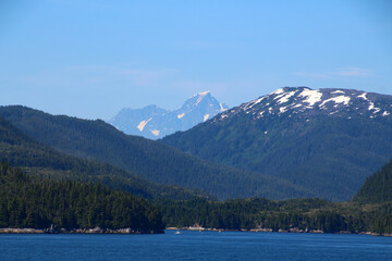 Coastal landscape in Prince William Sound, Alaska  
