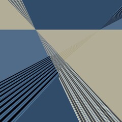 striped geometric pattern and design in blue and beige