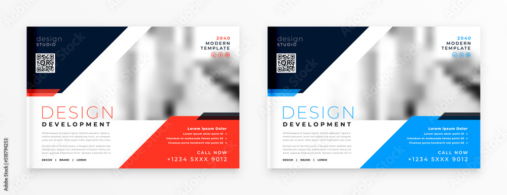 Poster business presentation brochure flyer cover template - Posters