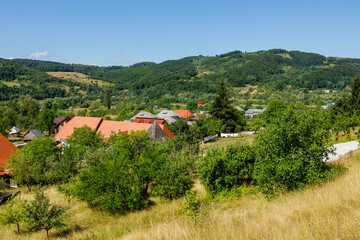 Fototapeta na wymiar The village of Barsani in Maramures Romania