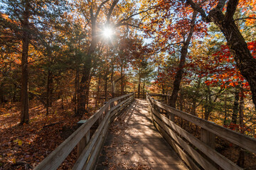 Starved Rock State Park view in Illinois of USA
