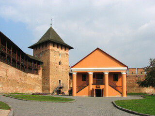 Fototapeta na wymiar Lutsk Castle (Lubart Castle) in Lutsk, Ukraine 