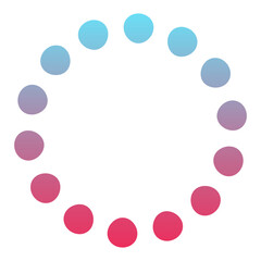 gradient dotted circle shape
