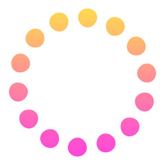 gradient dotted circle shape
