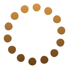 gradient dotted circle shape
