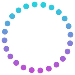 gradient dotted circle shape
