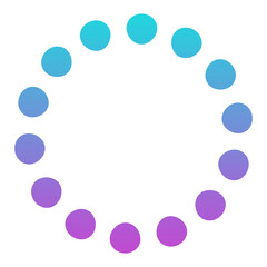 gradient dotted circle shape
