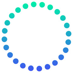 gradient dotted circle shape
