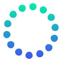 gradient dotted circle shape
