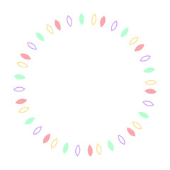 Fototapeta premium colorful circle frame 
