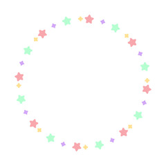 colorful circle frame
