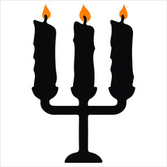 Halloween theme icon. Flat graphic design. Symbol on white background. Vector illustration. EPS10.