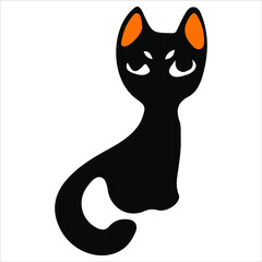 Halloween theme icon. Flat graphic design. Symbol on white background. Vector illustration. EPS10.