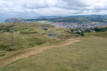 View from Great Orme summit, Llandudno, Wales