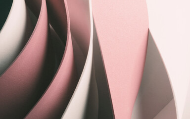 Close-up of wavy shapes. Abstract