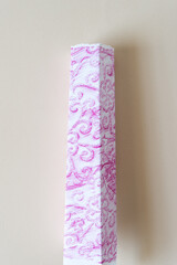 paper object with decorative pattern