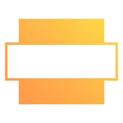 gradient square monogram split
