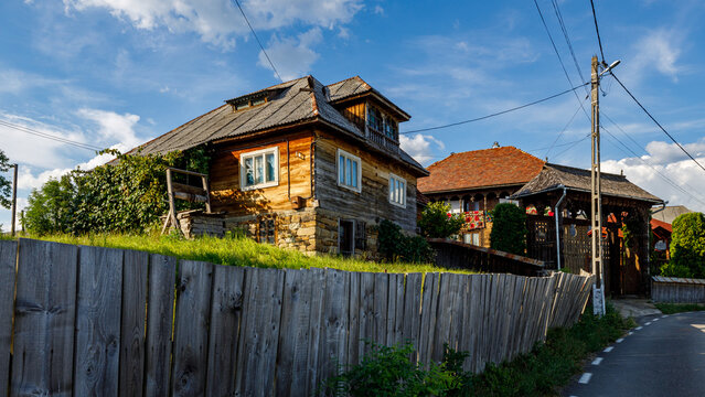 Farms and Farm houses in Oncesti Maramures Romania