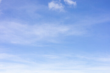 Naklejka na ściany i meble beautiful Blue sky with white clouds
