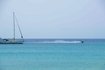 Fototapeta premium sailboat on the sea
