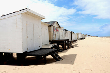 Cabines de plage &agrave; Bl&eacute;riot