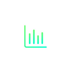 Chart grow gradient icon 