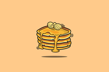 Pancake and honey