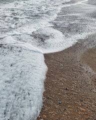 footprints on the beach