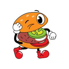 burger traditional cartoon