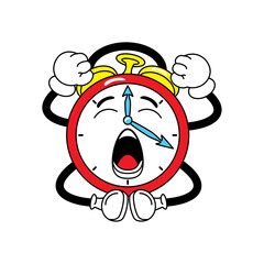 alarm clock traditional cartoon