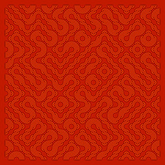 Color truchet tiling connections illustration