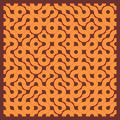 Color truchet tiling connections illustration