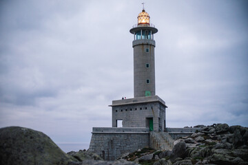 lighthouse on the coast, Galicia, Costa de la Muerte