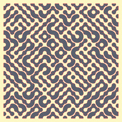 Color truchet tiling connections illustration