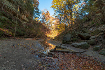 Starved Rock State Park view in Illinois of USA