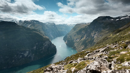 Geiranger Fjord im Sommer