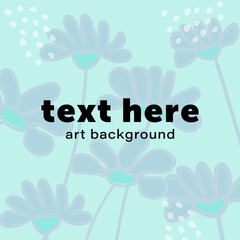 Flower with organic art shape background vector. Floral, abstract freeform pattern. Summer, spring nature blossom template. Beautiful botany artistic design, garden graphic backdrop illustration.