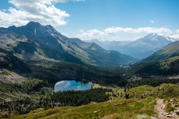Fototapeta na wymiar Swiss Mountain Lake