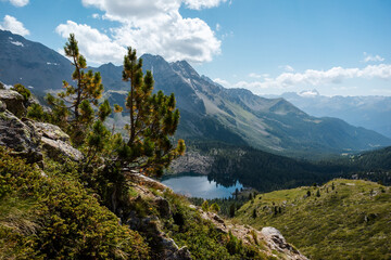 Fototapeta na wymiar Swiss Mountain Lake