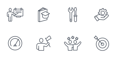 apprenticeship icons set . apprenticeship pack symbol vector elements for infographic web