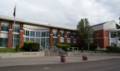 Klamath County Government Center Office Building in Klamath Falls, Oregon, USA