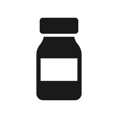 Medicine Bottle icon. Pill bottle illustration.