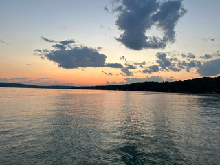 A beautiful sunset over Walloon Lake in Northern Michigan.
