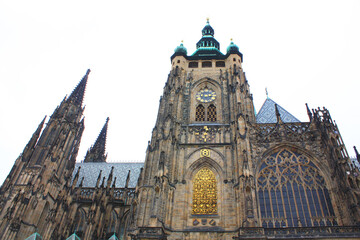Fototapeta na wymiar St. Vitus Cathedral in Prague, Czech Respublic