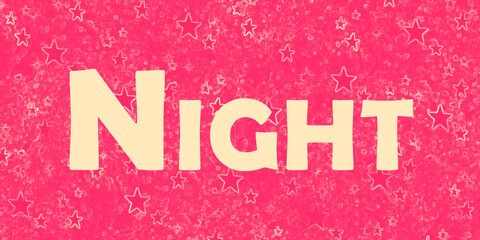 Napis Night © Hanna