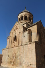 Fototapeta na wymiar armenian church in blue sky