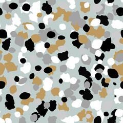 Terrazzo seamless pattern. Vector colorful pattern with pebbles and stone. Pattern ideal for wrapping paper, wallpaper, terrazzo flooring