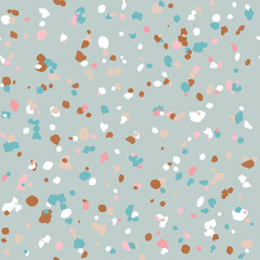 Terrazzo seamless pattern. Vector colorful pattern with pebbles and stone. Pattern ideal for wrapping paper, wallpaper, terrazzo flooring
