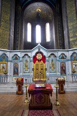 Interior of Three-Anastasievskij Cathedral in Glukhov, Ukraine