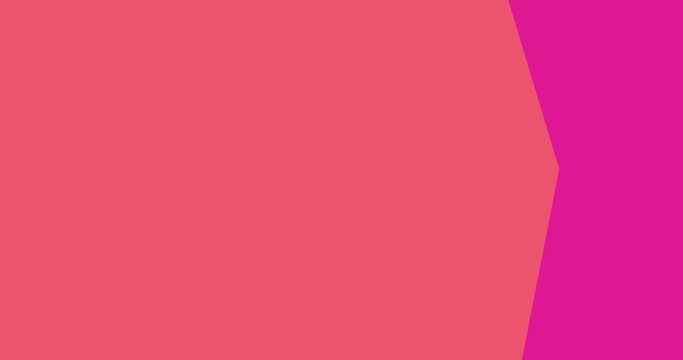 animation of the transition of the geometry of the direction of the arrow inserted in a light magenta color